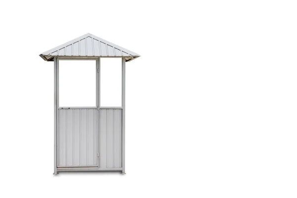 Guardhouse Isolated White Background Clipping Path — Stock Photo, Image