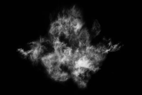 Textured Smoke Abstract Black Isolated Black Background — Stock Photo, Image