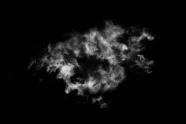Dokulu Bulut Soyut Siyah Siyah Arkaplanda Izole — Stok fotoğraf