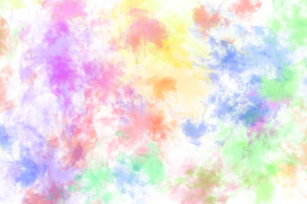 Nuvem Texturizada Abstrato Colorido Isolado Sobre Fundo Branco — Fotografia de Stock