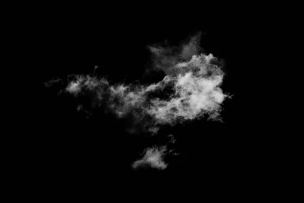 Nube Texturizada Negro Abstracto Aislada Sobre Fondo Negro — Foto de Stock