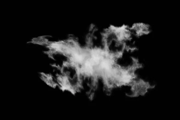Текстурована Хмара Абстрактний Чорний Ізольований Чорному Тлі — стокове фото