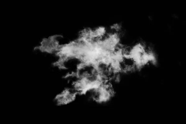 Nube Strutturata Astratto Nero Isolato Sfondo Nero — Foto Stock