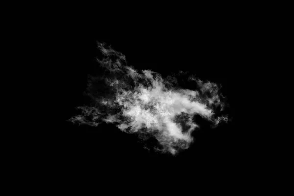 Nube Texturizada Negro Abstracto Aislada Sobre Fondo Negro — Foto de Stock