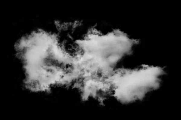 Nuage Texturé Abstrait Noir Isolé Sur Fond Noir — Photo