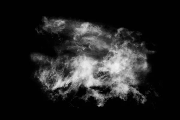 Nube Texturizada Negro Abstracto Aislada Sobre Fondo Negro — Foto de Stock