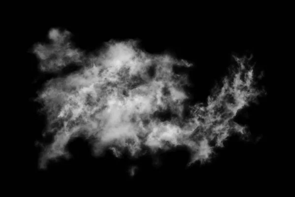 Nube Strutturata Astratto Nero Isolato Sfondo Nero — Foto Stock