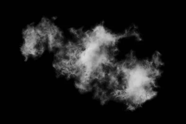 Nube Texturizada Negro Abstracto Aislada Sobre Fondo Negro —  Fotos de Stock