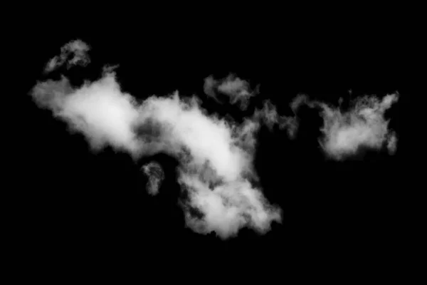 Nube Strutturata Astratto Nero Isolato Sfondo Nero — Foto Stock