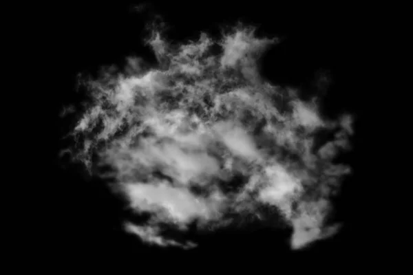 Nube Texturizada Aislada Sobre Fondo Negro — Foto de Stock
