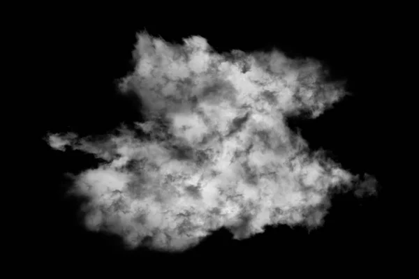 纹理云 抽象黑色 在黑色背景上孤立 — 图库照片