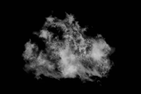 Nube Strutturata Astratto Nero Isolato Sfondo Nero — Foto Stock