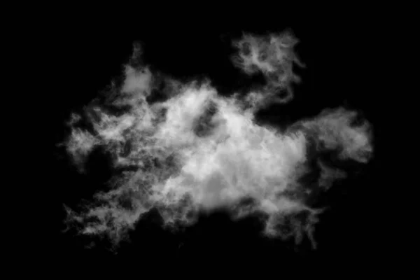 Nube Texturizada Negro Abstracto Aislada Sobre Fondo Negro — Foto de Stock