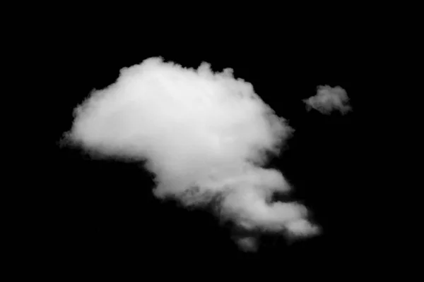 Nube Texturizada Negro Abstracto Aislada Sobre Fondo Negro — Foto de Stock