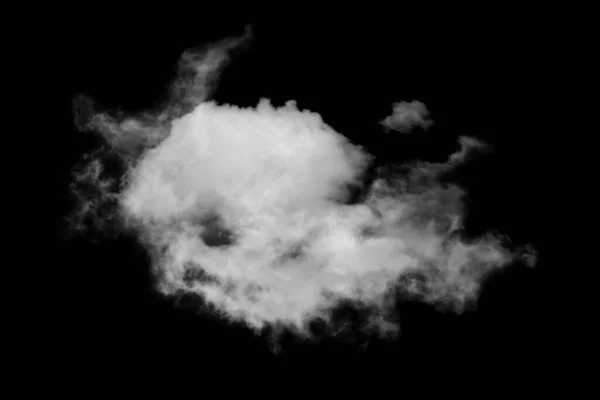 Текстурована Хмара Абстрактний Чорний Ізольований Чорному Тлі — стокове фото