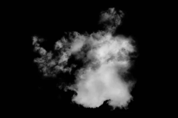 Nube Texturizada Negro Abstracto Aislada Sobre Fondo Negro — Foto de Stock