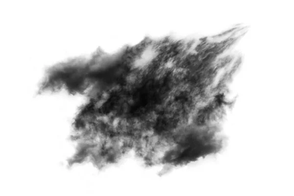Υφή Καπνού Αφηρημένη Μαύρο Απομονώνονται Λευκό Φόντο — Φωτογραφία Αρχείου