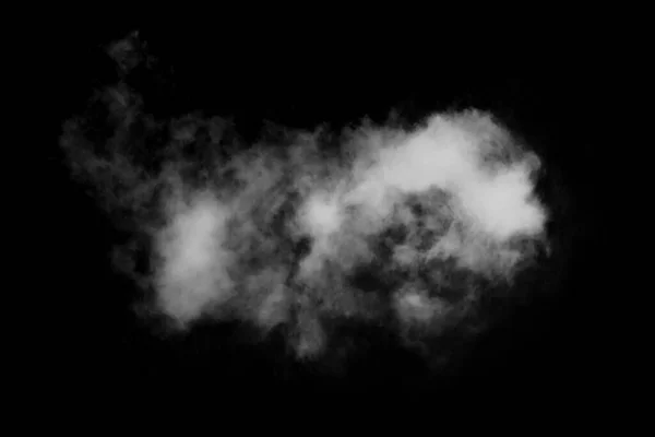 Nube Strutturata Astratto Nero Isolato Sfondo Nero — Foto Stock