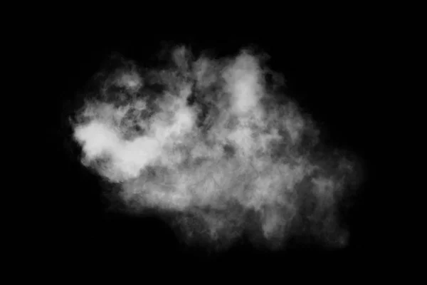 Nube Texturizada Negro Abstracto Aislada Sobre Fondo Negro — Foto de Stock