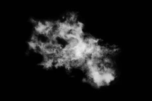 Nube Strutturata Astratto Nero Isolato Sfondo Nero — Foto Stock