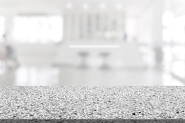 Kayıt sayacı bulanık arkaplanı olan mermer tablo