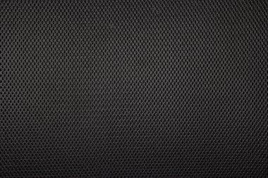 Sert siyah kumaş dokusu, örülmüş pamuk kumaşı. 