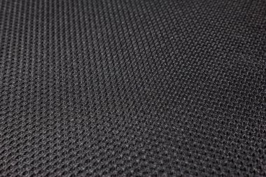 Sert siyah kumaş dokusu, örülmüş pamuk kumaşı. 