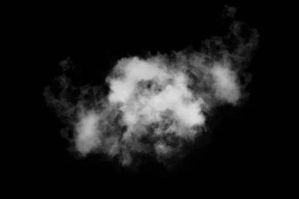 Текстурированное Облако Абстрактное Черное Изолированное Черном Фоне — стоковое фото