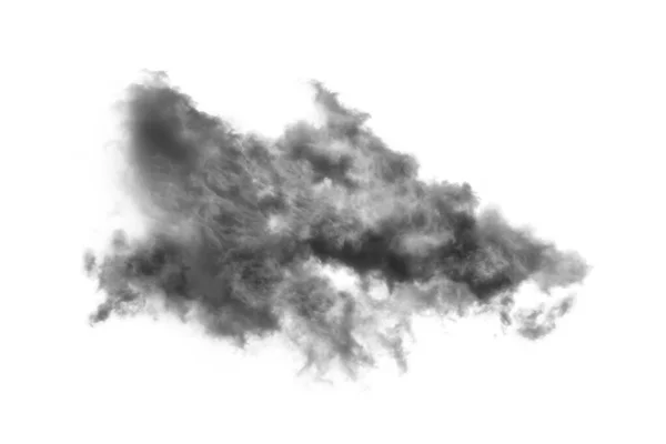 Textured Smoke Abstract Black Isolated White Background — стоковое фото