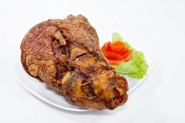 Fried Pork Leg Cooked Background — Stock Photo, Image