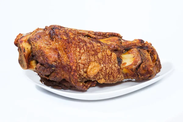 Fried Pork Leg Cooked Background — Stock Photo, Image