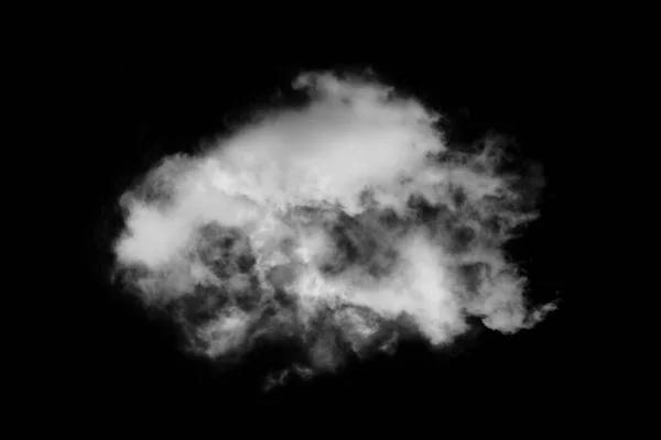 Nube Strutturata Astratto Nero Isolato Sfondo Nero — Foto Stock