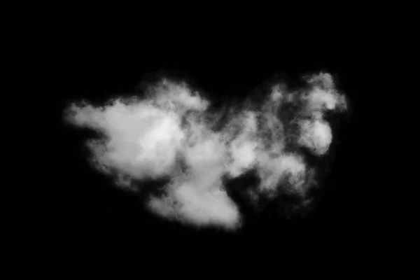 Texturierte Wolke Abstraktes Schwarz Isoliert Auf Schwarzem Hintergrund — Stockfoto