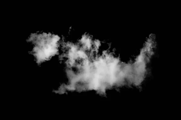 Облако Изолированы Черном Фоне Текстурированный Дым Кисть Облака Абстрактный Черный — стоковое фото