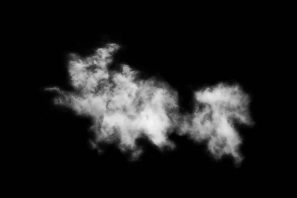 Облако Изолированы Черном Фоне Текстурированный Дым Кисть Облака Абстрактный Черный — стоковое фото