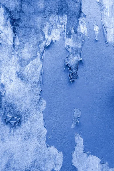 Старий Пілінг Фарби Стіни Синій Колір — стокове фото