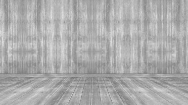 Gri Duvar ve Zemin Ahşap Arkaplan