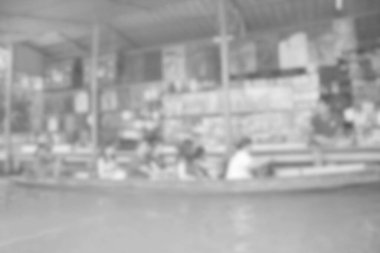 Damnoen Saduak Görüntü Bulanık Arkaplanı Bulanık Görüntü