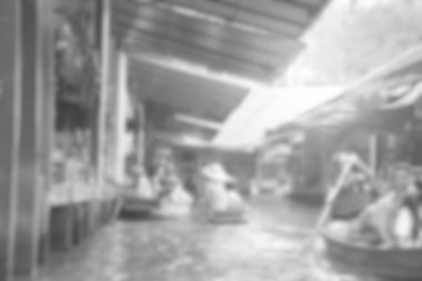 Damnoen Saduak Görüntü Bulanık Arkaplanı Bulanık Görüntü