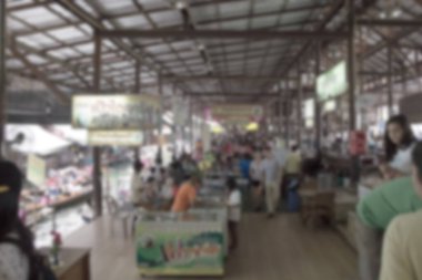 Damnoen Saduak Görüntü Bulanık Arkaplanı Bulanık Görüntü