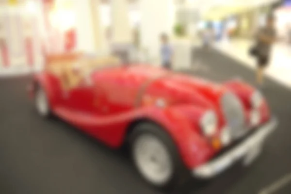Vintage Car Show Room Blurry Background Abstract Blurred Image — стоковое фото