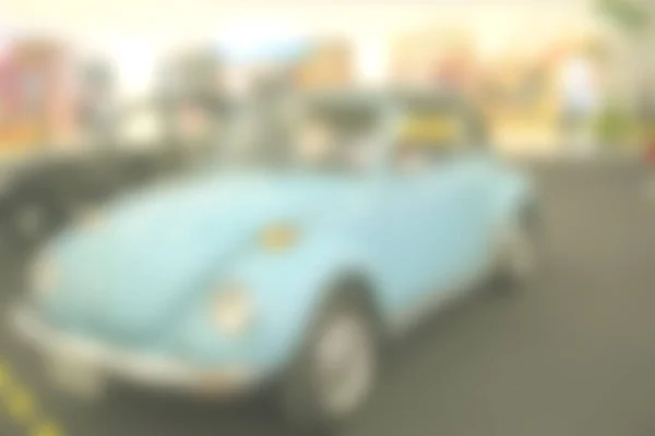 Vintage Car Show Pokoju Niewyraźne Tło Streszczenie Niewyraźne Zdjęcie — Zdjęcie stockowe