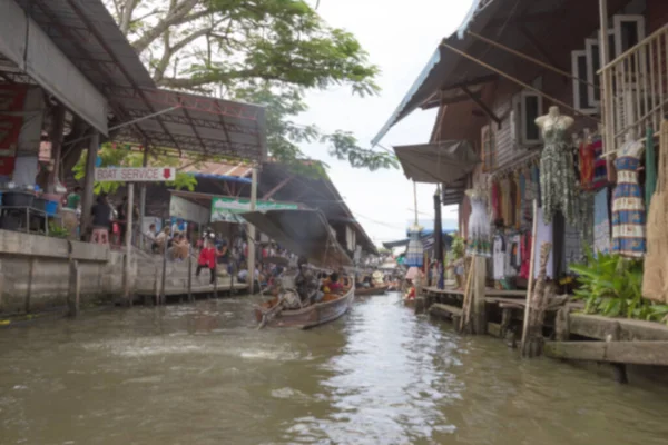 Damnoen Saduak Görüntü Bulanık Arkaplanı Bulanık Görüntü