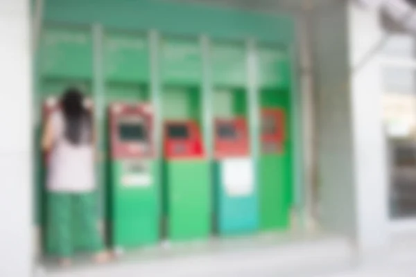 Automatic Teller Machine Blur Background Abstract Blurred Atm — Stock Photo, Image