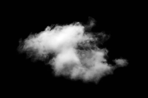 Wolk Geïsoleerd Zwarte Achtergrond Textured Smoke Brush Clouds Abstract Black — Stockfoto