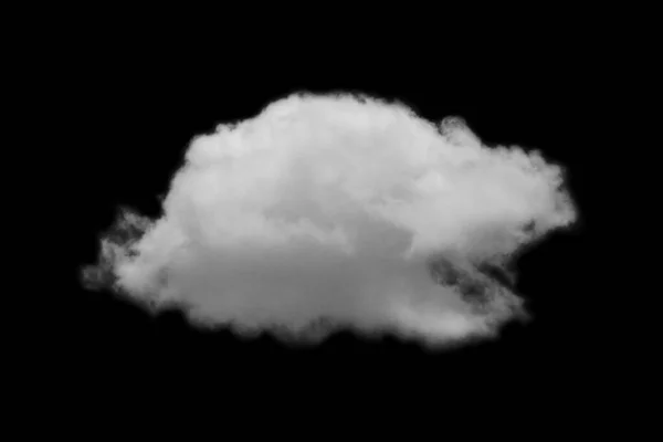 Cloud Isolated Black Background Textured Smoke Brush Clouds Abstract Black — Stock Photo, Image