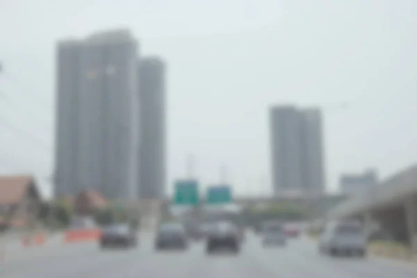 Latar Belakang Blur Lalu Lintas Perkotaan Gambar Blurred Abstrak — Stok Foto