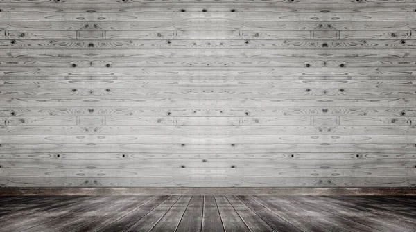 gray wood floor and wooden wall background in room