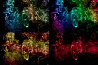 duman şeklindeki hayaleti ayarla, siyah arkaplan