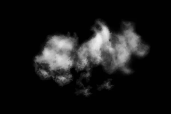 Nube Aislada Sobre Fondo Negro Humo Texturizado Negro Abstracto — Foto de Stock